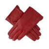 Women’s Touchscreen Single-Point Faux Fur-Lined Leather Gloves -Dents 7 2461 Berry