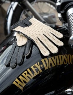 Women's Handsewn Crochet-Back Imitation Peccary Leather Driving Gloves 13 Women's Handsewn Crochet-Back Imitation Peccary Leather Driving Gloves -Dents 7 3000Black