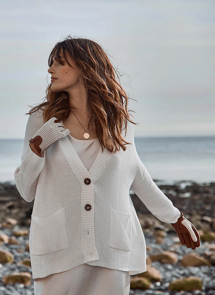 Women's Handsewn Crochet-Back Imitation Peccary Leather Driving Gloves 11 Women's Handsewn Crochet-Back Imitation Peccary Leather Driving Gloves - Image 9