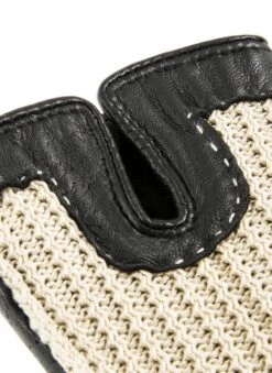 Women's Handsewn Crochet-Back Imitation Peccary Leather Driving Gloves 15 Women's Handsewn Crochet-Back Imitation Peccary Leather Driving Gloves -Dents 7 3000 20black 201