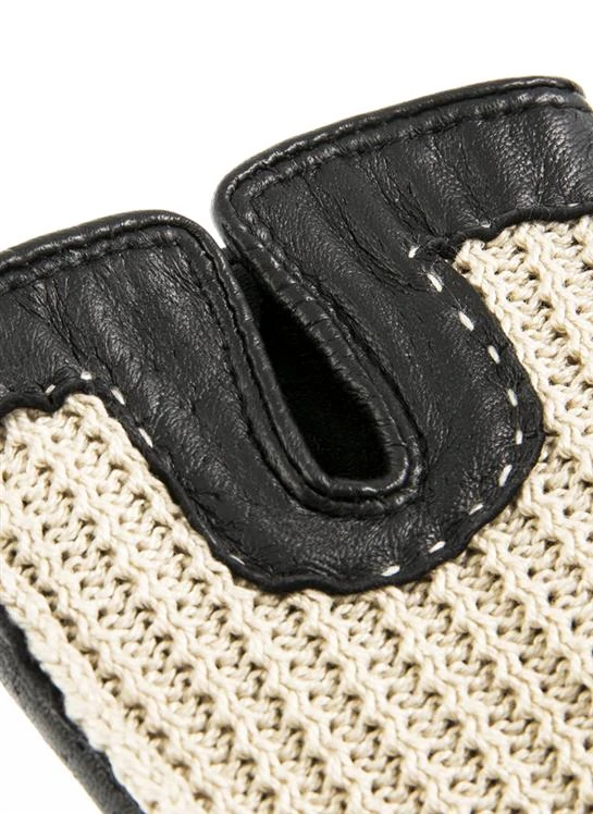 Women's Handsewn Crochet-Back Imitation Peccary Leather Driving Gloves 7 Women's Handsewn Crochet-Back Imitation Peccary Leather Driving Gloves - Image 5