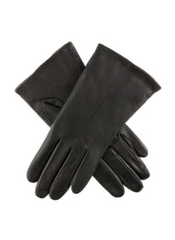 Women's Single-Point Fleece-Lined Leather Gloves -Dents 7 3036 black f9c26102 b238 429b a224 27ac3de7337b