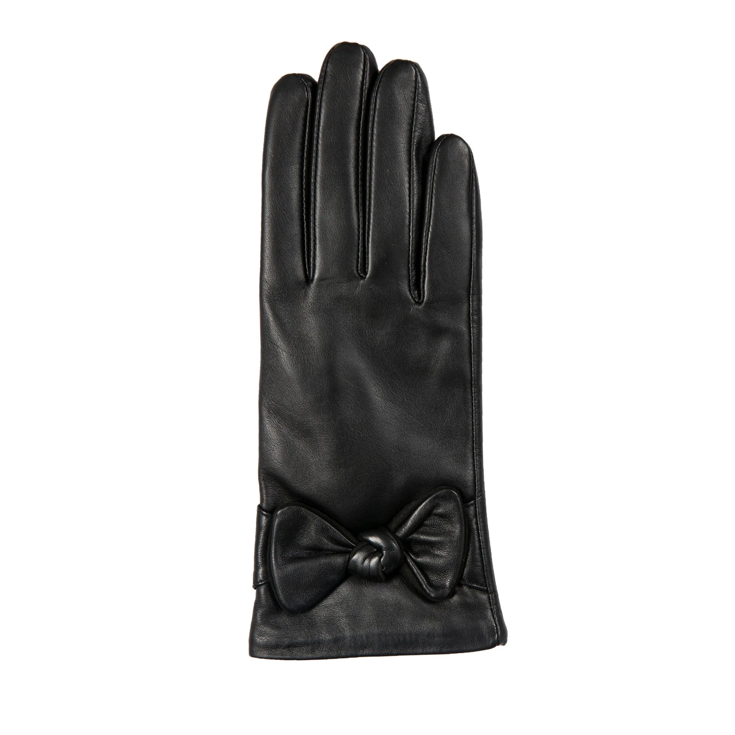 Women’s Touchscreen Wool-Lined Leather Gloves With Bow 12 Women’s Touchscreen Wool-Lined Leather Gloves With Bow - Image 10
