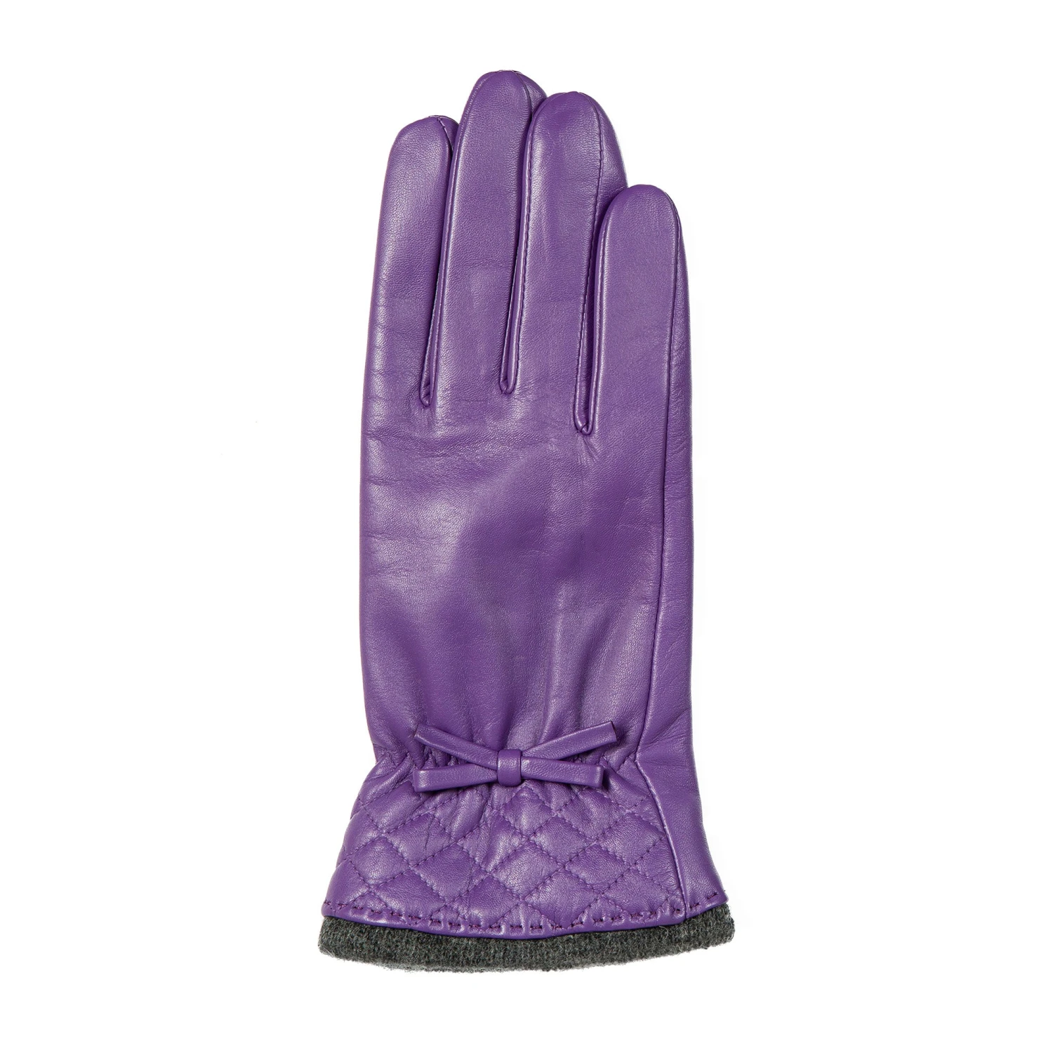 Women’s Wool-Lined Leather Gloves With Quilted Cuffs And Bow 19 Women’s Wool-Lined Leather Gloves With Quilted Cuffs And Bow - Image 17