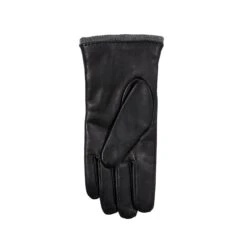 Women’s Wool-Lined Leather Gloves With Quilted Cuffs And Bow 24 Women’s Wool-Lined Leather Gloves With Quilted Cuffs And Bow -Dents 7 5021 Black Charcoal 3