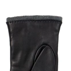 Women’s Wool-Lined Leather Gloves With Quilted Cuffs And Bow 25 Women’s Wool-Lined Leather Gloves With Quilted Cuffs And Bow -Dents 7 5021 Black Charcoal 5