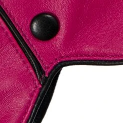 Women’s Wool-Lined Leather Gloves With Buttons And Piping -Dents 7 5023 Fuchsia Black 9