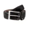 Men's Full-Grain Leather Belt With Contrast Stitching -Dents 8 1090 20black