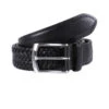Men's Woven Leather Belt -Dents 8 4031 20black