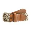 Men's Woven Stretch Belt -Dents 8 4053 20camel 20ivory
