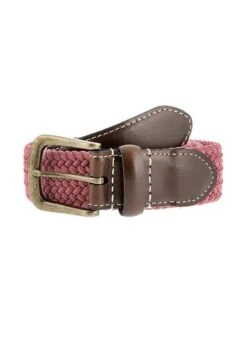 Men's Woven Stretch Belt -Dents 8 4053 20flamingo