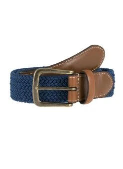 Men's Woven Stretch Belt -Dents 8 4053 20ocean