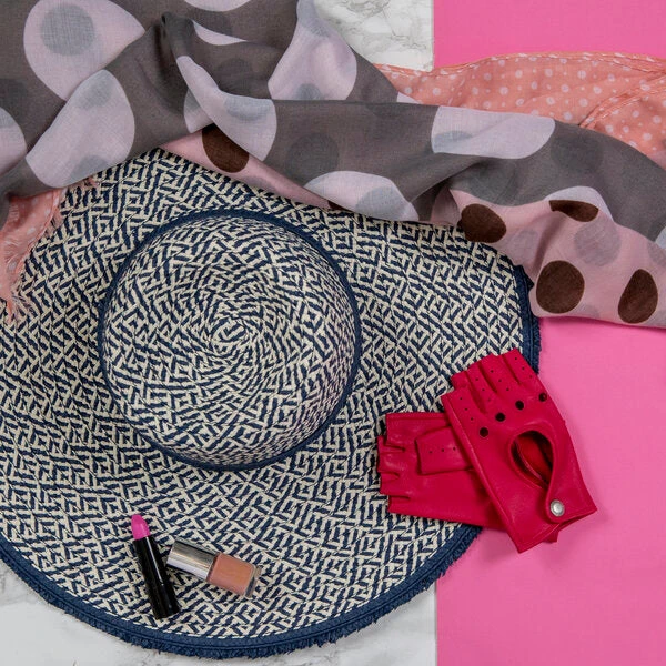 Women’s Multi-Spot Print Lightweight Scarf With Border 5 Women’s Multi-Spot Print Lightweight Scarf With Border - Image 3