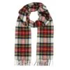 Heritage Tartan Check Cashmere Scarf With Tassels 1 Heritage Tartan Check Cashmere Scarf With Tassels -Dents CASHMERE SCARF DRESS STEWART 1