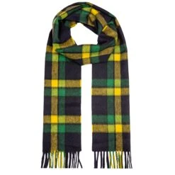 Heritage Bold Check Cashmere Scarf With Tassels 25 Heritage Bold Check Cashmere Scarf With Tassels -Dents CASHMERE SCARF IN DANDELION