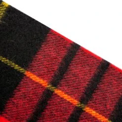 Heritage Bold Check Cashmere Scarf With Tassels 24 Heritage Bold Check Cashmere Scarf With Tassels -Dents CASHMERE SCARF IN POPPY CLOSE UP