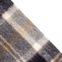 Heritage Tartan Check Cashmere Scarf With Tassels -Dents CASHMERE SCARF SILVER BANNOCKBANE 2