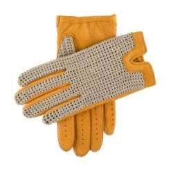 Men's Heritage Crochet-Back Peccary Leather Gloves
