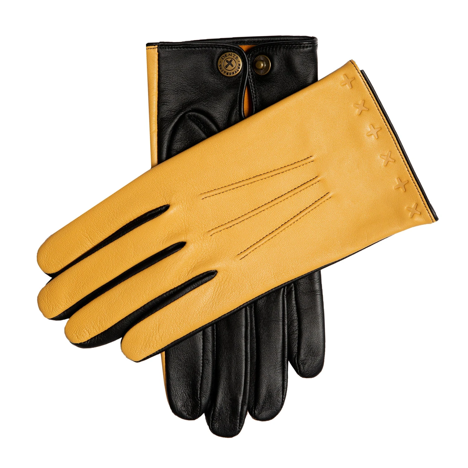 Men's The Suited Racer Touchscreen Three-Point Leather Gloves 3 Men's The Suited Racer Touchscreen Three-Point Leather Gloves
