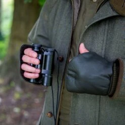 Men's Lined Leather Shooting Mitts -Dents Men sleathershootingmittens 3