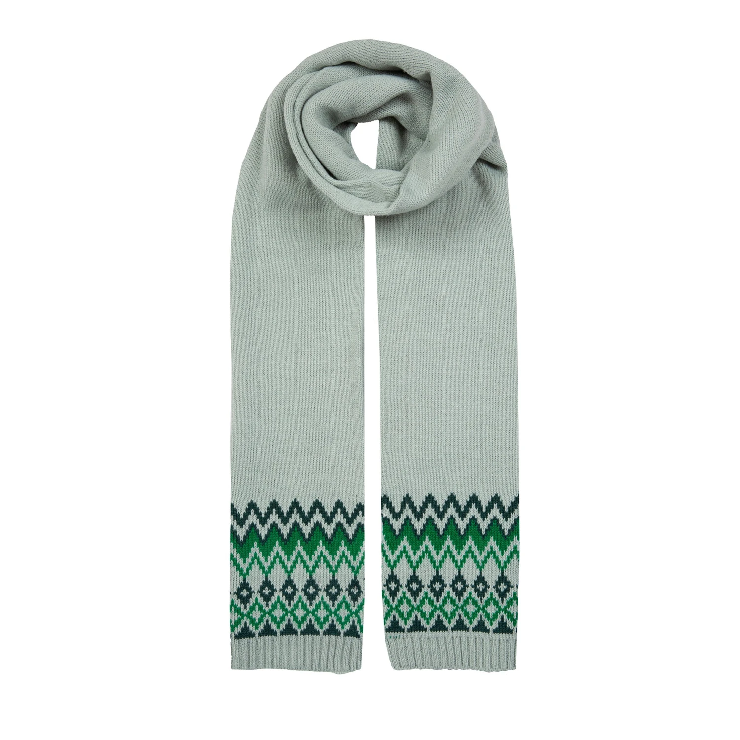 Women’s Jacquard Fair Isle Knitted Scarf 4 Women’s Jacquard Fair Isle Knitted Scarf - Image 2