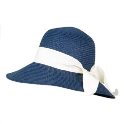 Womenâs Straw Sun Hat With Ribbon And Bow
