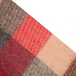 Heritage Plaid Check Cashmere Scarf With Tassels -Dents cashmere scarf chilli details