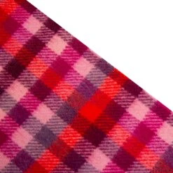 Heritage Plaid Check Cashmere Scarf With Tassels -Dents cashmere scarf scarlet details