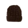 Men’s Cable Knit Beanie Hat With Marl Yarn 1 Men’s Cable Knit Beanie Hat With Marl Yarn -Dents mens cable knit chocolate beanie hat