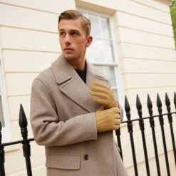 Men’s Handsewn Three-Point Lambskin Gloves -Dents mens handsewn lambskin gloves camel 2