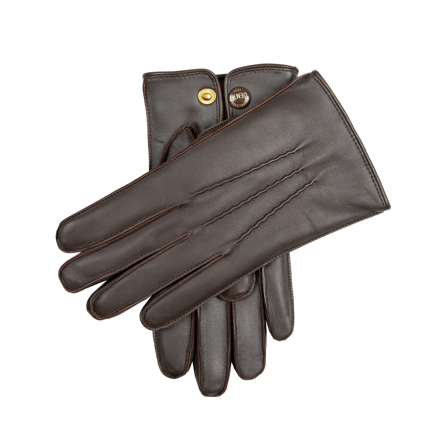 Men’s Heritage Touchscreen Three-Point Fur-Lined Leather Gloves 4 Men’s Heritage Touchscreen Three-Point Fur-Lined Leather Gloves - Image 2