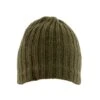 Men's Lambswool Blend Knitted Beanie Hat -Dents mens knitted beanie in sage