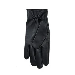 Men’s Three-Point Leather Driving Gloves With Wristwatch Cut-out -Dents mens leather watch gloves black palm