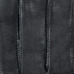 Men’s Three-Point Leather Driving Gloves With Wristwatch Cut-out -Dents mens leather watch gloves black stitching