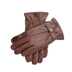 Men’s Three-Point Leather Shooting Gloves With Suede Palm