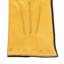 Men's The Suited Racer Touchscreen Three-Point Leather Gloves 25 Men's The Suited Racer Touchscreen Three-Point Leather Gloves -Dents mens the suited racer leather gloves cork black embossed x