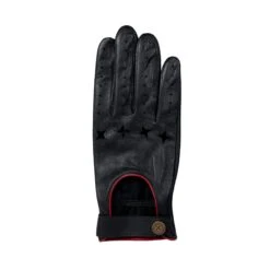 Men's The Suited Racer Touchscreen Leather Driving Gloves With Wristwatch Cut-out -Dents mens the suited racer watch leather gloves black berry back