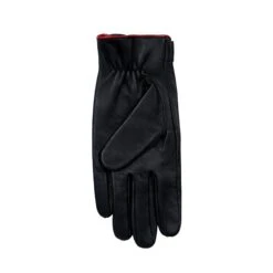 Men's The Suited Racer Touchscreen Leather Driving Gloves With Wristwatch Cut-out -Dents mens the suited racer watch leather gloves black berry palm
