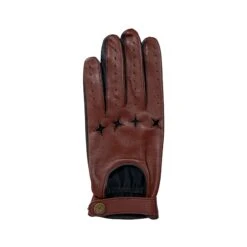 Men's The Suited Racer Touchscreen Leather Driving Gloves With Wristwatch Cut-out -Dents mens the suited racer watch leather gloves english tan