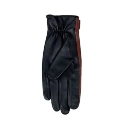 Men's The Suited Racer Touchscreen Leather Driving Gloves With Wristwatch Cut-out -Dents mens the suited racer watch leather gloves english tan palm