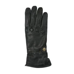 Men's The Suited Racer Touchscreen Water-Resistant Wool-Lined Goatskin Leather Gauntlet Gloves -Dents mens the suited racer water resistant gloves black back