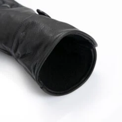 Men's The Suited Racer Touchscreen Water-Resistant Wool-Lined Goatskin Leather Gauntlet Gloves -Dents mens the suited racer water resistant gloves black open cuff