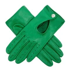Women's Leather Driving Gloves -Dents womens leather driving gloves emerald
