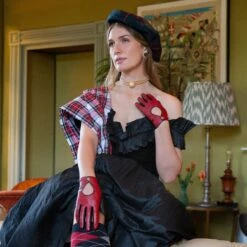 Women’s Touchscreen Leather Driving Gloves 26 Women’s Touchscreen Leather Driving Gloves -Dents womens leather driving gloves red black