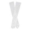 Women’s Long Opera Spotty Tulle Gloves -Dents womens long opera spotted tulle gloves ivory