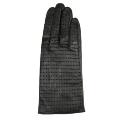 Women’s Perforated Leather Gloves 37 Women’s Perforated Leather Gloves -Dents womens perforated leather gloves black single back