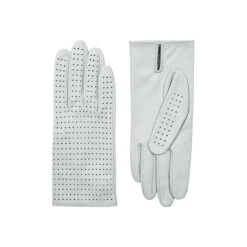 Women’s Perforated Leather Gloves 25 Women’s Perforated Leather Gloves -Dents womens perforated leather gloves both gloves silver
