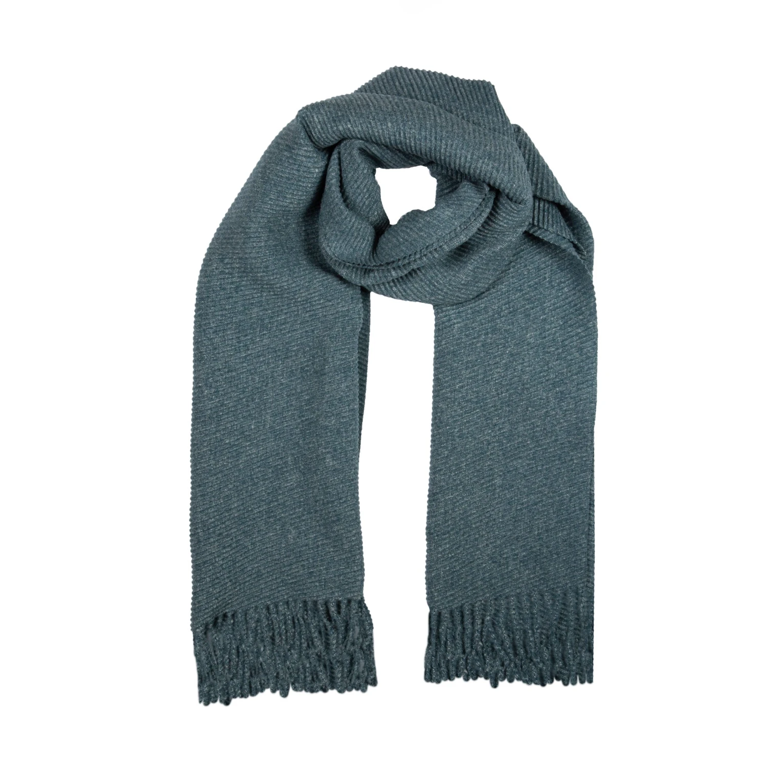 Women’s Pleated Plain Scarf With Tassels 9 Women’s Pleated Plain Scarf With Tassels - Image 7