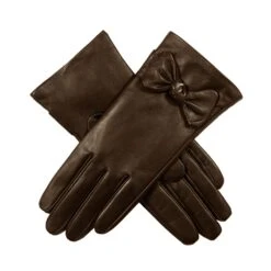 Women’s Touchscreen Wool-Lined Leather Gloves With Bow 22 Women’s Touchscreen Wool-Lined Leather Gloves With Bow -Dents womens touchscreen leather gloves with a bowmocca